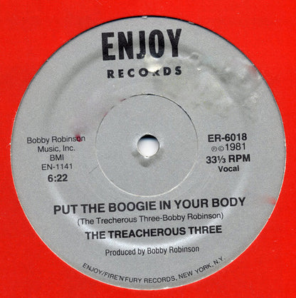 The Treacherous Three* : Put The Boogie In Your Body (12", Sil)