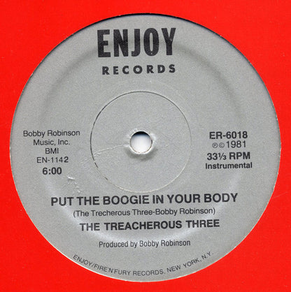 The Treacherous Three* : Put The Boogie In Your Body (12", Sil)