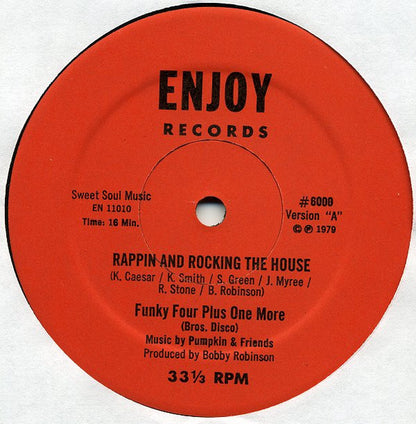 Funky Four Plus One More* : Rappin And Rocking The House (12")