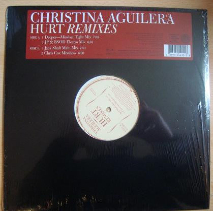 Christina Aguilera : Hurt (Remixes) (12", Maxi)