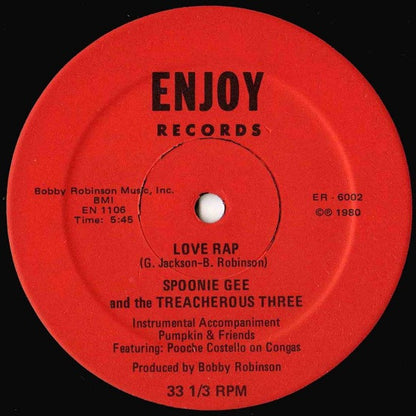 Spoonie Gee and The Treacherous Three* : The New Rap Language / Love Rap (12")