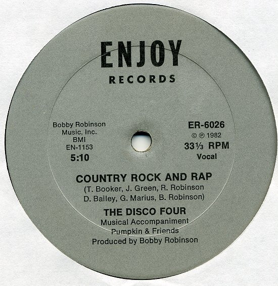 The Disco Four* : Country Rock And Rap (12")