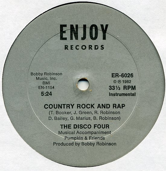 The Disco Four* : Country Rock And Rap (12")