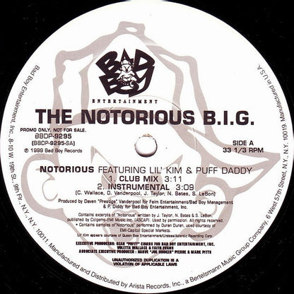 The Notorious B.I.G.* : Notorious (12", Promo)