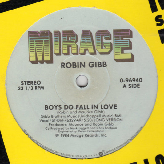 Robin Gibb : Boys Do Fall In Love (12")