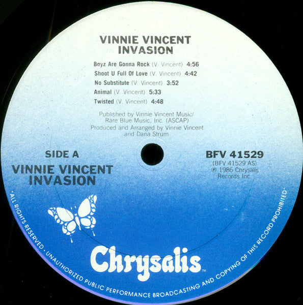 Vinnie Vincent Invasion : Vinnie Vincent Invasion (LP, Album, EDP)