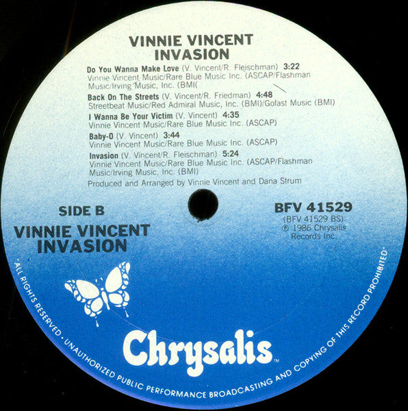Vinnie Vincent Invasion : Vinnie Vincent Invasion (LP, Album, EDP)