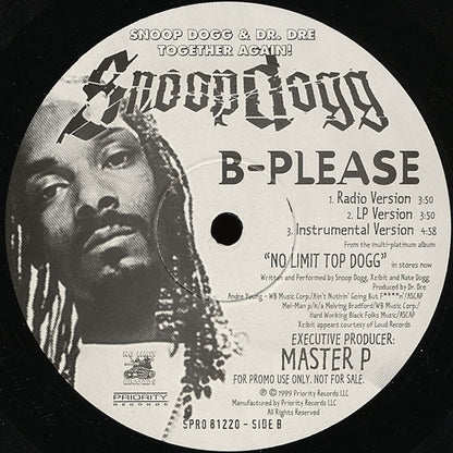 Snoop Dogg : B-Please (12", Promo)