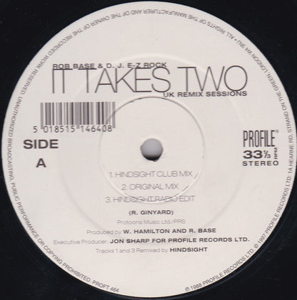 Rob Base & D.J. E-Z Rock* : It Takes Two (UK Remix Sessions) (12")