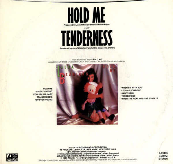 Laura Branigan : Hold Me (7", Single, SP )