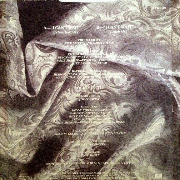 Stevie Nicks : I Can't Wait (Extended Mix) (12", Single)