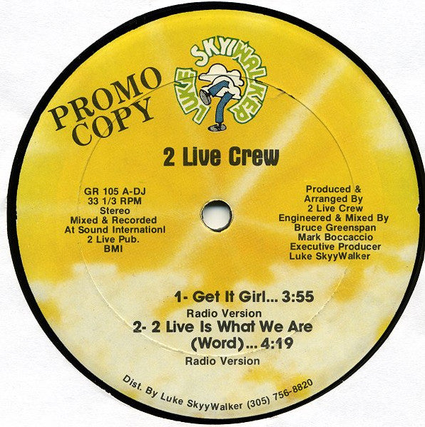 The 2 Live Crew : Get It Girl (12", Promo)