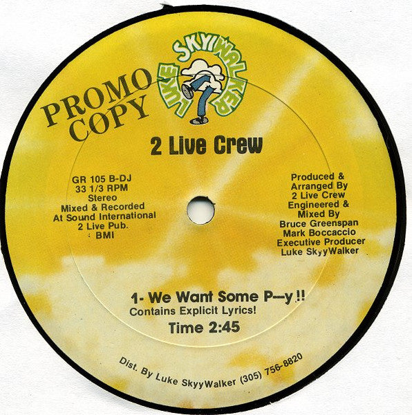 The 2 Live Crew : Get It Girl (12", Promo)