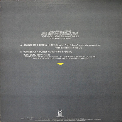 Yes : Owner Of A Lonely Heart (12", SP )