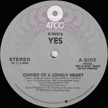 Yes : Owner Of A Lonely Heart (12", SP )