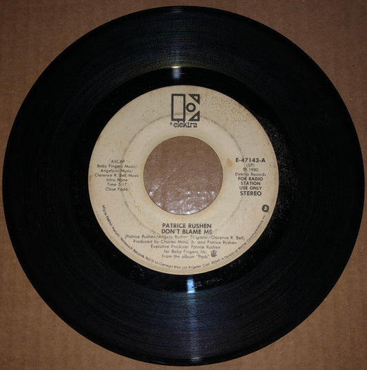 Patrice Rushen : Don't Blame Me (7", Single, Mono, Promo)