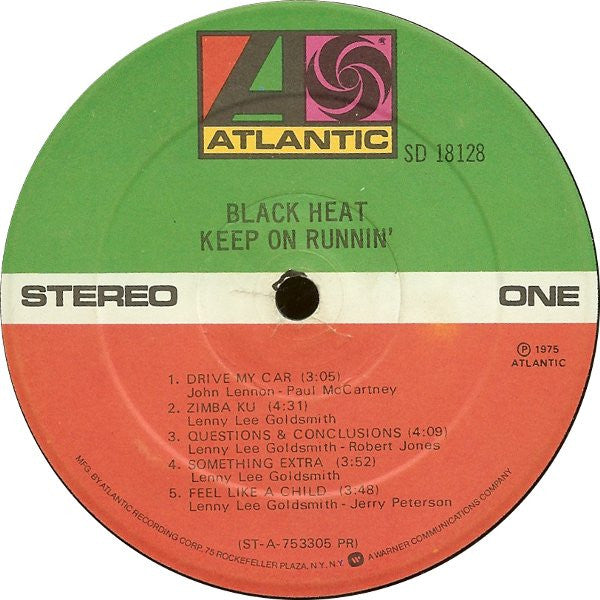 Black Heat : Keep On Runnin' (LP, Album, PR )