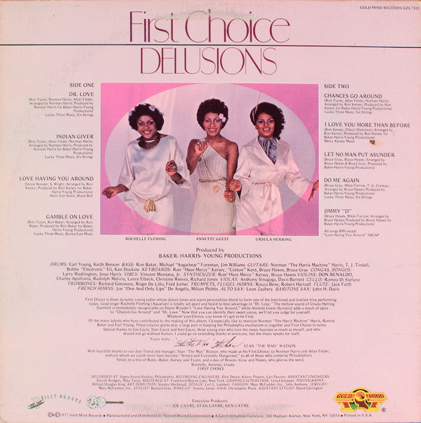 First Choice : Delusions (LP, Album, Pit)