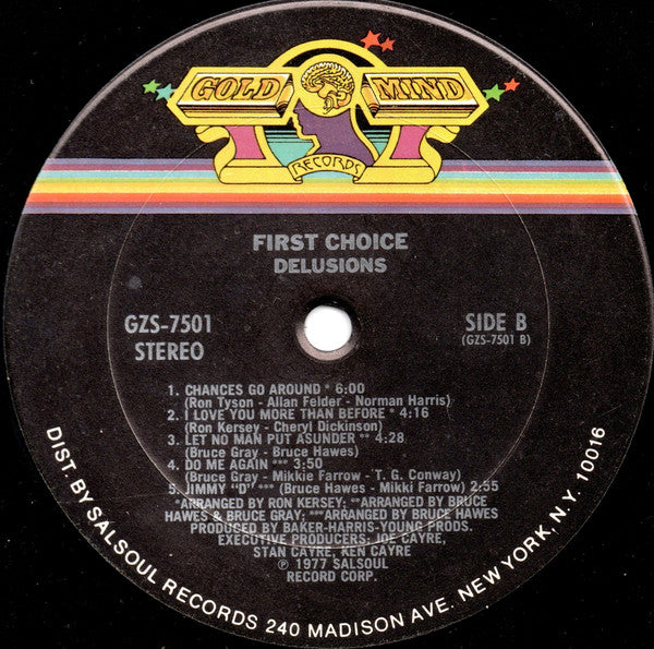 First Choice : Delusions (LP, Album, Pit)