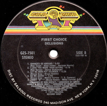 First Choice : Delusions (LP, Album, Pit)