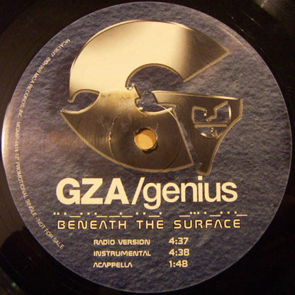 GZA / Genius* : Beneath The Surface (12", Single, Promo)