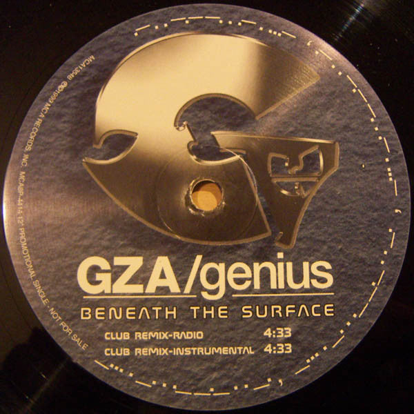 GZA / Genius* : Beneath The Surface (12", Single, Promo)