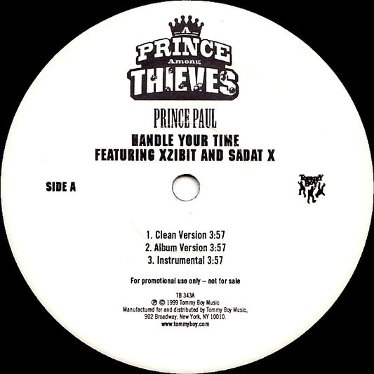 Prince Paul : Handle Your Time (12", Promo)