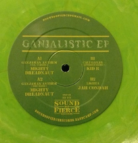 The Mighty Dreadnaut, Kid B, Jah Condah : Ganjalistic EP (12", EP, Gre)