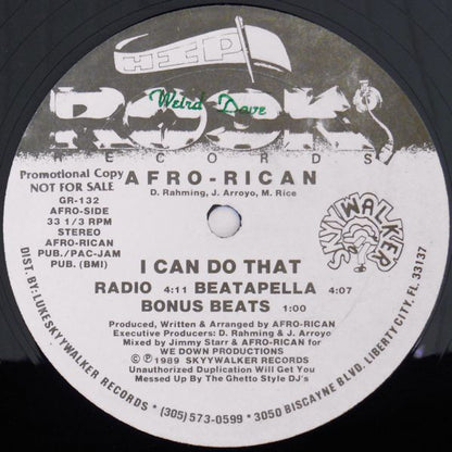 Afro-Rican : I Can Do That / Let It Go (12", Promo)