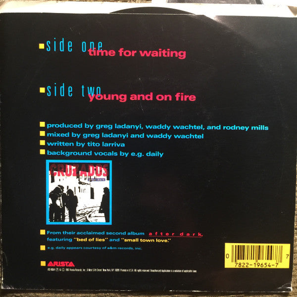 Cruzados : Time For Waiting (7", Single)