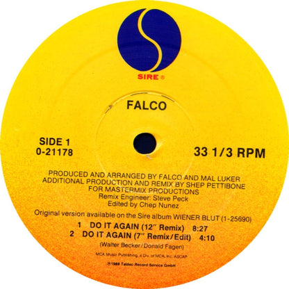 Falco : Do It Again (12", Maxi)