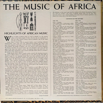 Various : The Music Of Africa (LP, Comp, Mono)