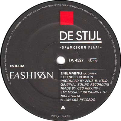 Fashion : Dreaming (Extended Version) (12", Single)