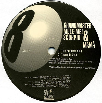 Grandmaster Mele-Mel* & Scorpio (3) : Mama (12", Promo)