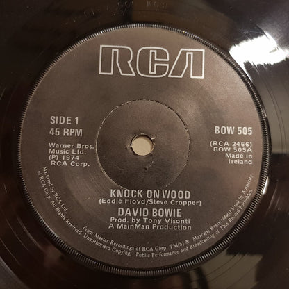 David Bowie : Knock On Wood (7", Single, RP)