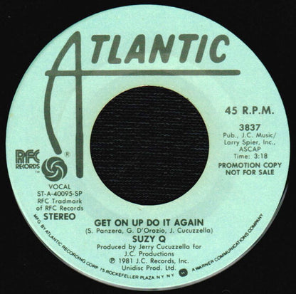 Suzy Q : Get On Up Do It Again (7", Single, Mono, Promo)