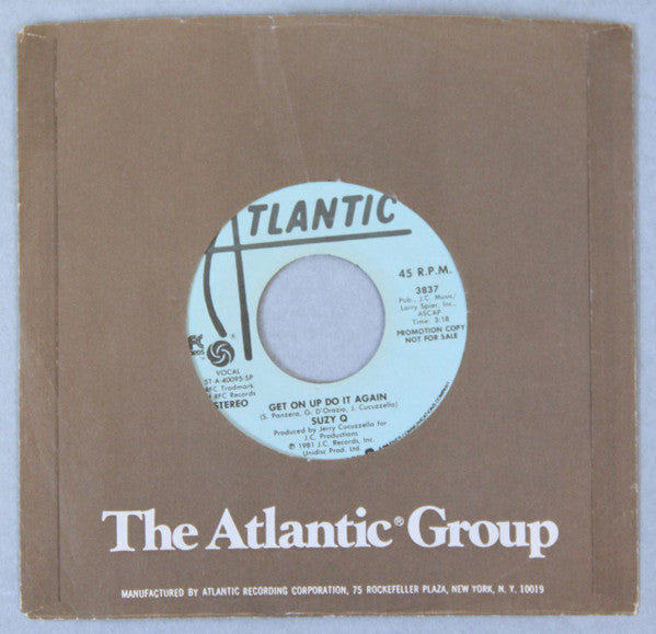 Suzy Q : Get On Up Do It Again (7", Single, Mono, Promo)