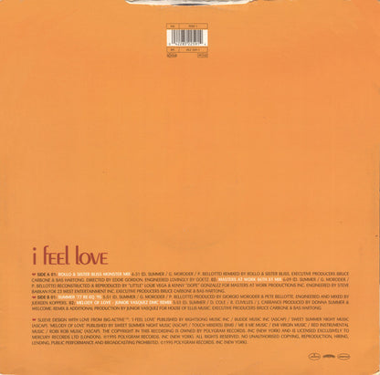 Donna Summer : I Feel Love (12")