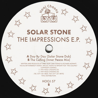 Solar Stone* : The Impressions E.P. (12", EP, 1/2)