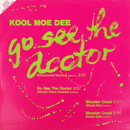 Kool Moe Dee : Go See The Doctor / Monster Crack (12", Maxi, Ltd, Gre)