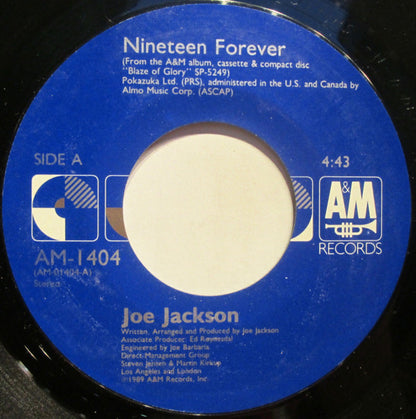 Joe Jackson : Nineteen Forever (7", Single, Styrene, All)