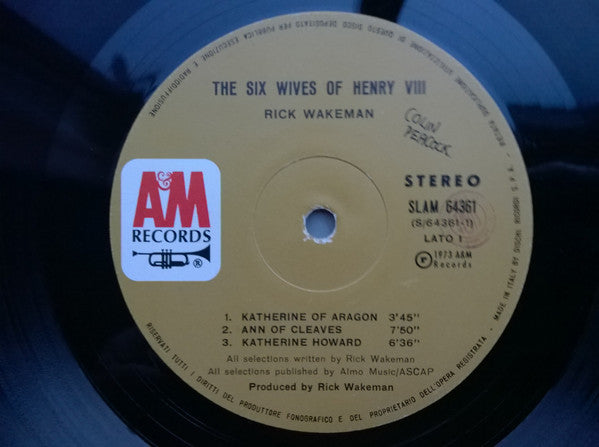 Rick Wakeman : The Six Wives Of Henry VIII (LP, Album, Gat)