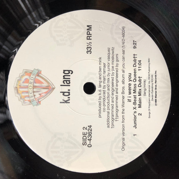 k.d. lang : If I Were You (12")