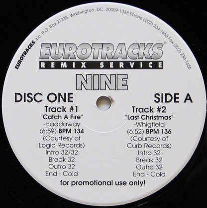 Various : Eurotracks Issue Nine (9) (3x12", Comp, Promo)
