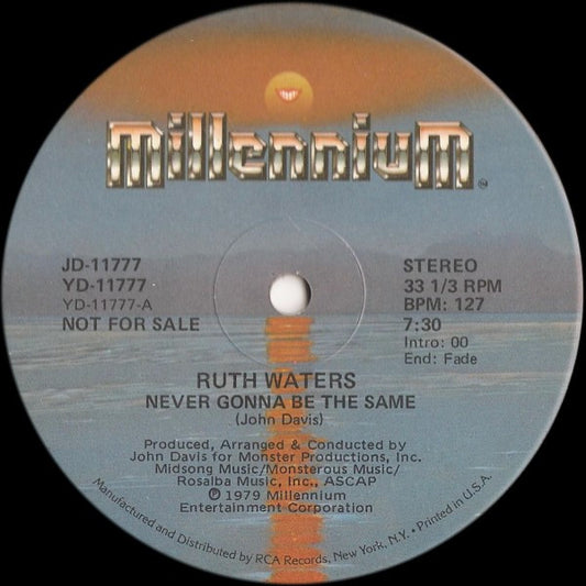 Ruth Waters : Never Gonna Be The Same (12", Promo)
