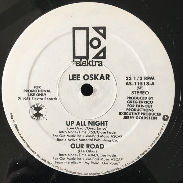 Lee Oskar : Up All Night / Our Road (12", Promo)