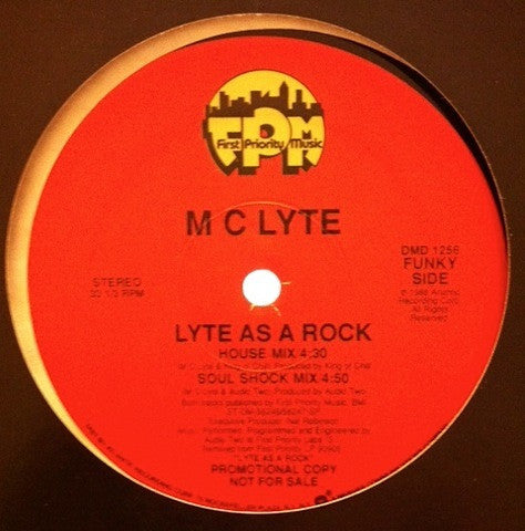 MC Lyte : Lyte As A Rock (12", Promo)