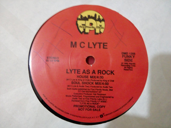 MC Lyte : Lyte As A Rock (12", Promo)