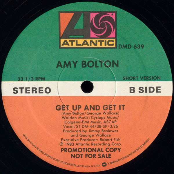 Amy Bolton : Get Up And Get It (12", Promo)