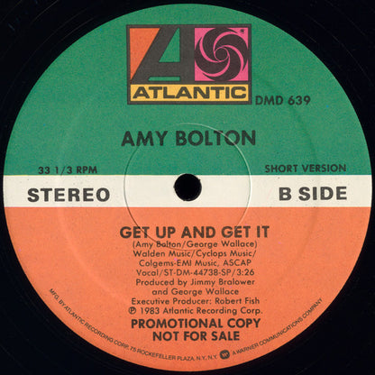 Amy Bolton : Get Up And Get It (12", Promo)